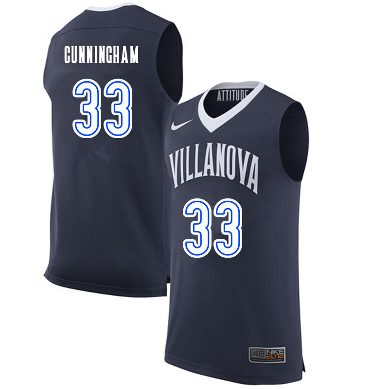 Men #33 Dante Cunningham Villanova Wildcats College Basketball Jerseys-Navy